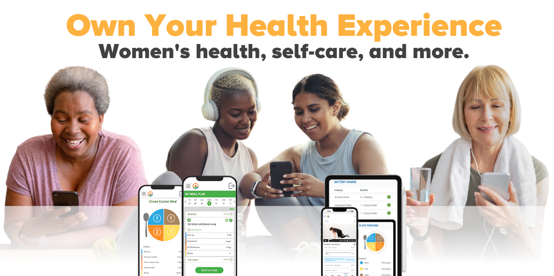 Women using MyVivaPlan app